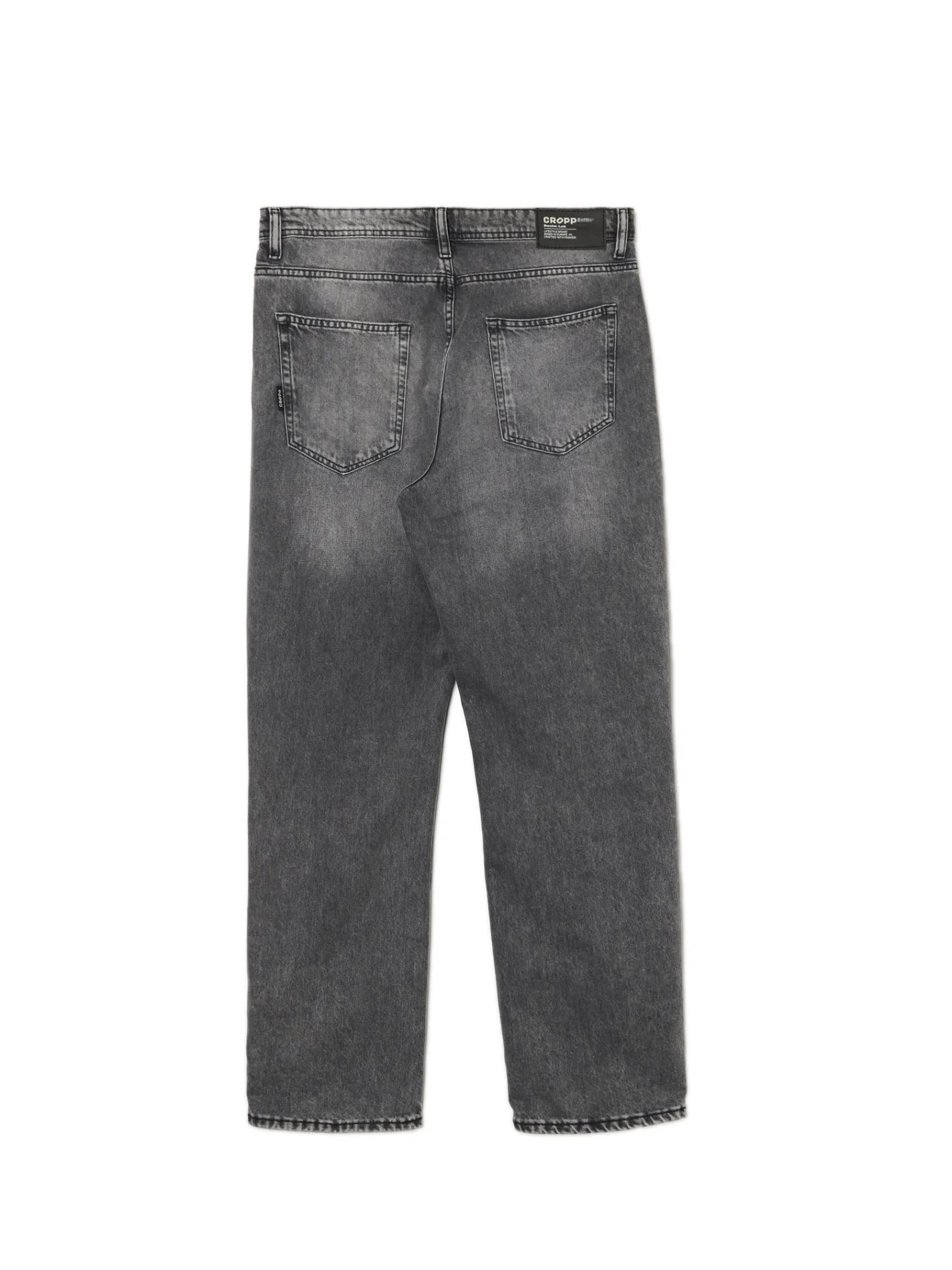 Fashion Cropp Szare jeansy relaxed szary