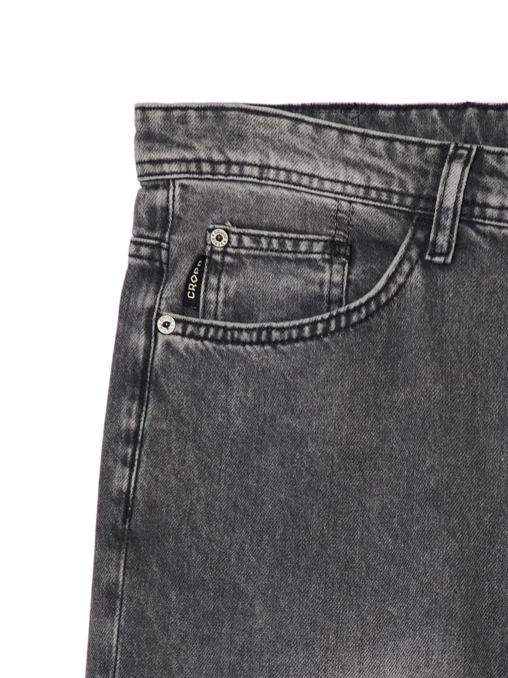 Fashion Cropp Szare jeansy relaxed szary