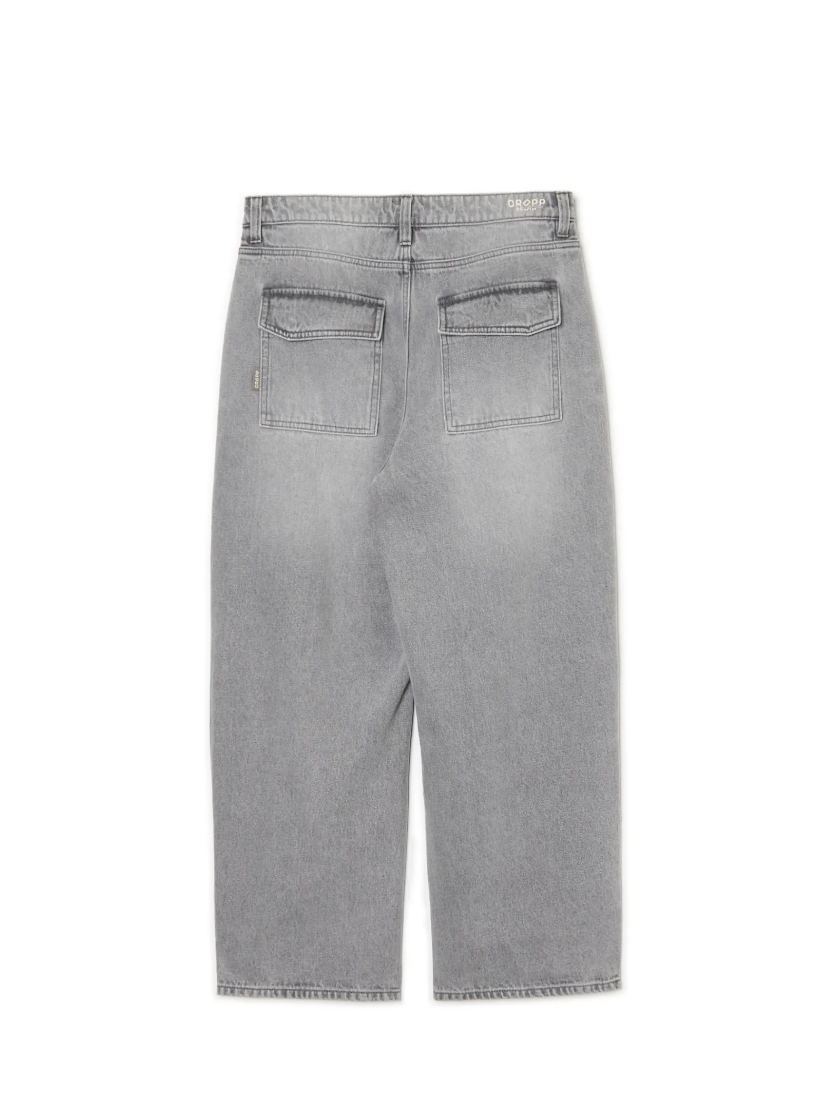 Outlet Cropp Szare jeansy skater jasnyszary