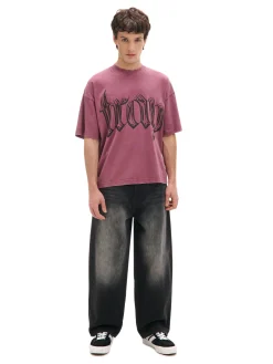 Best Cropp Szare jeansy skater z efektem sprania szary