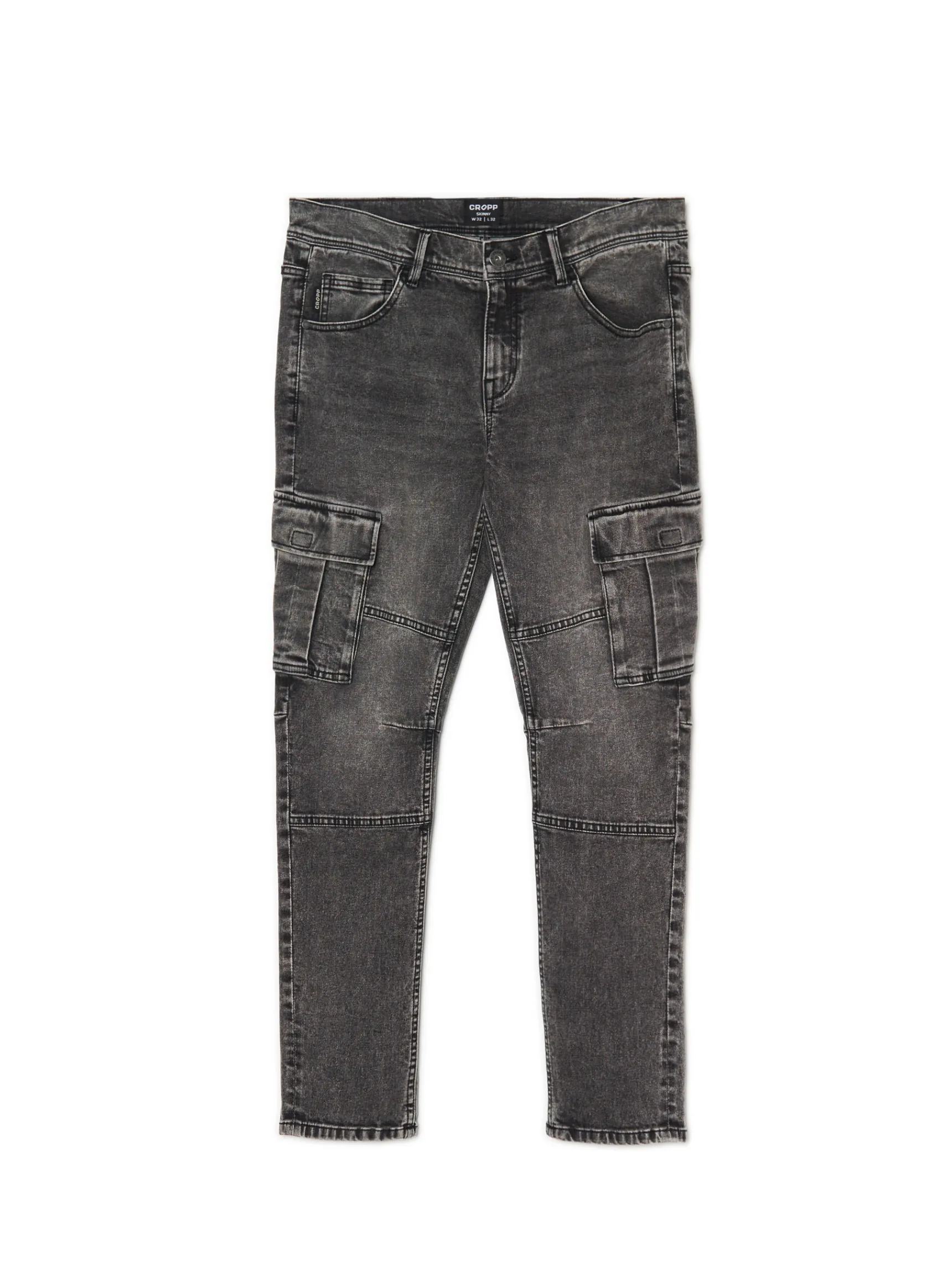 Fashion Cropp Szare jeansy skinny szary