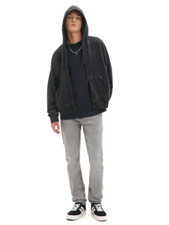 Fashion Cropp Szare jeansy slim jasnyszary