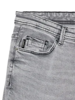 Fashion Cropp Szare jeansy slim jasnyszary