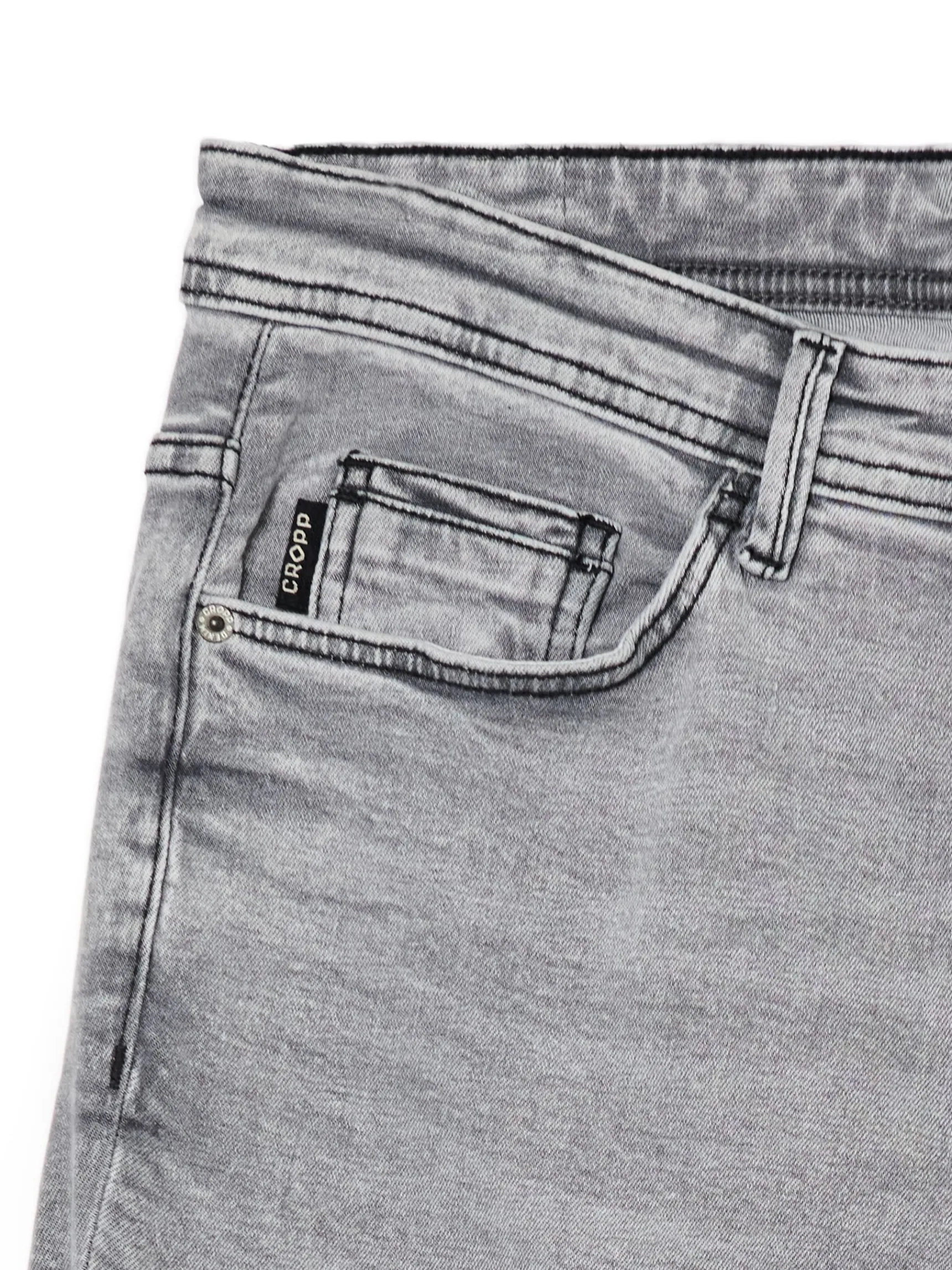 Fashion Cropp Szare jeansy slim jasnyszary