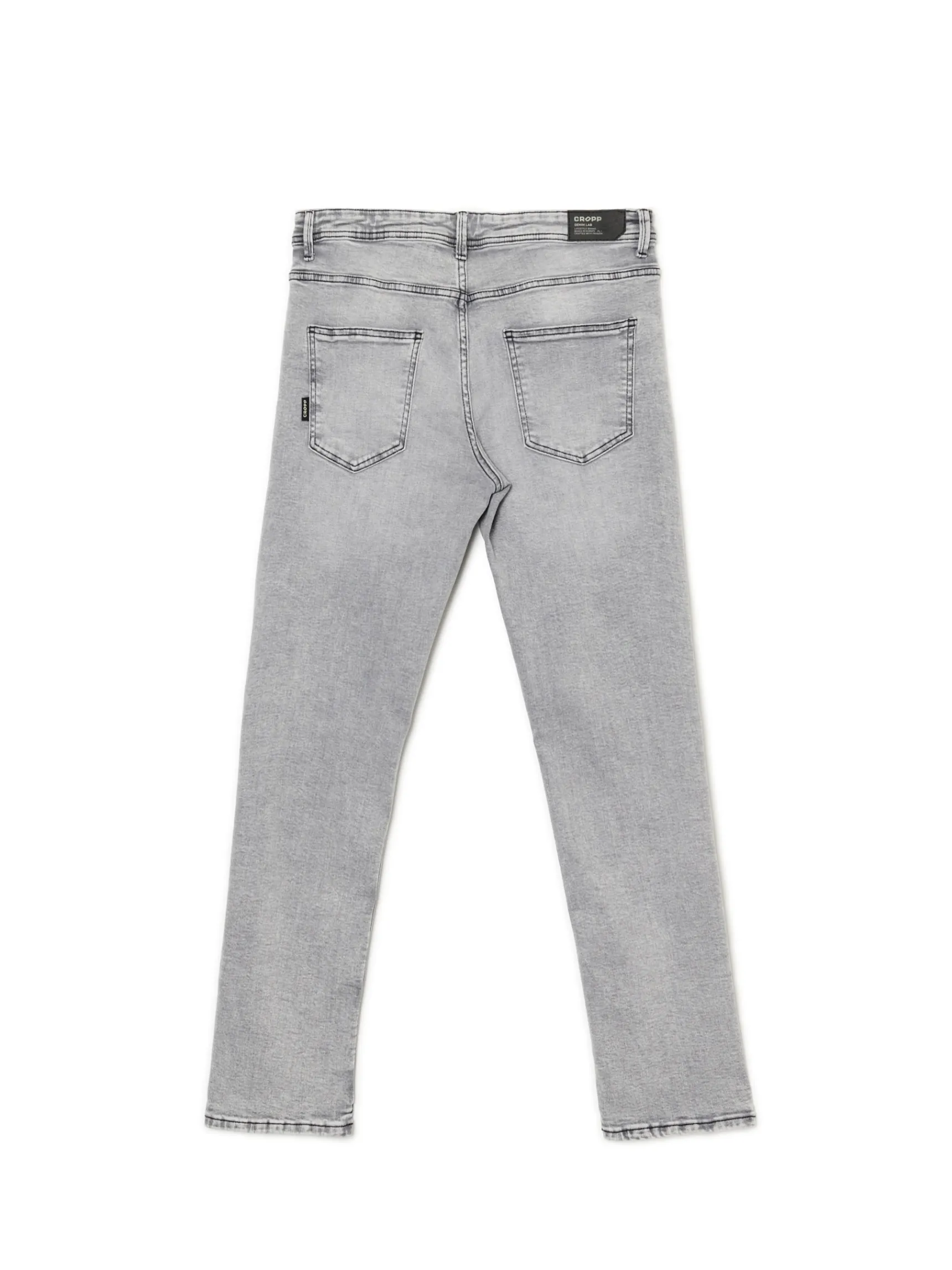 Fashion Cropp Szare jeansy slim jasnyszary
