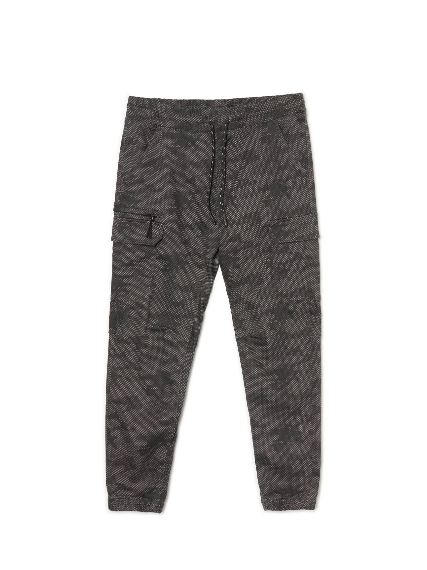 Online Cropp Szare joggery basic z kieszeniami cargo szary