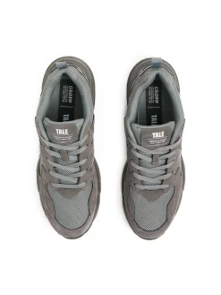 Clearance Cropp Szare sneakersy z odblaskowymi elementami szary