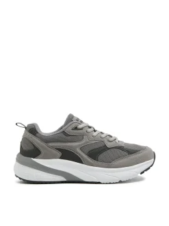 Best Cropp Szare sneakersy z solidną podeszwą szary