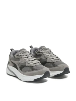 Best Cropp Szare sneakersy z solidną podeszwą szary