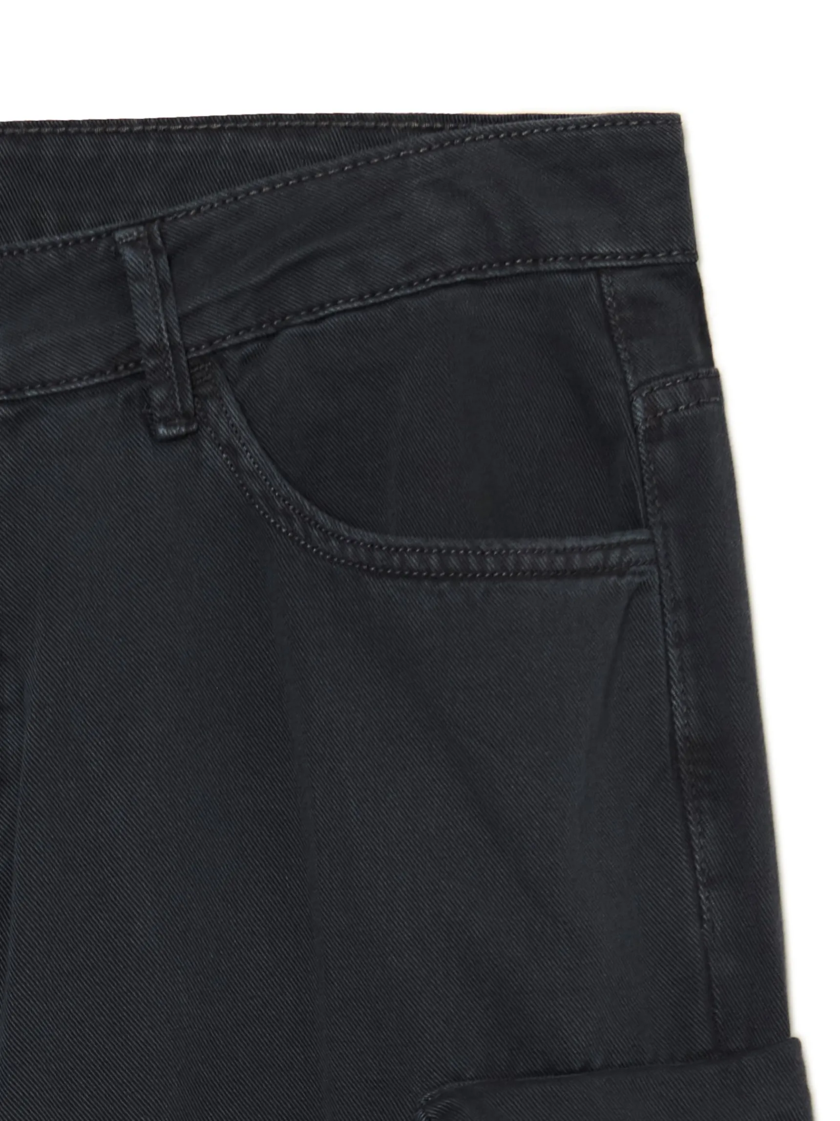 New Cropp Szare spodnie loose z kieszeniami cargo szary