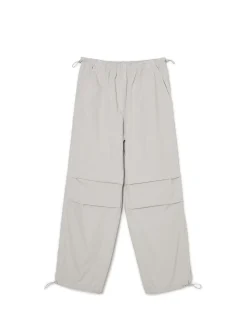 Best Cropp Szare spodnie parachute jasnyszary