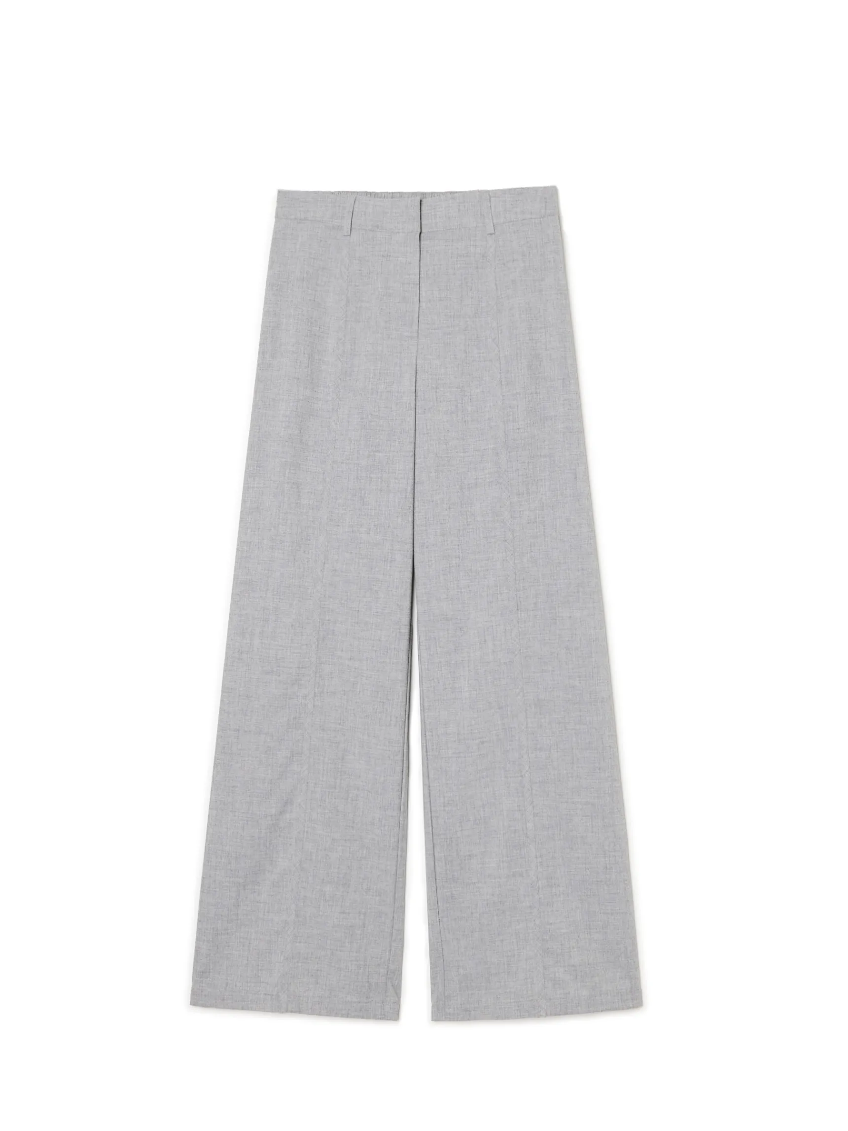 Sale Cropp Szare spodnie tailoring szary