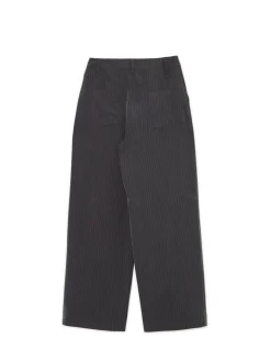 Sale Cropp Szare spodnie w paski szary