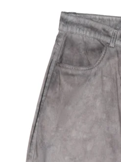 Best Cropp Szare spodnie z kieszeniami cargo beżowy