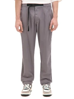 Clearance Cropp Szare spodnie z paskiem szary