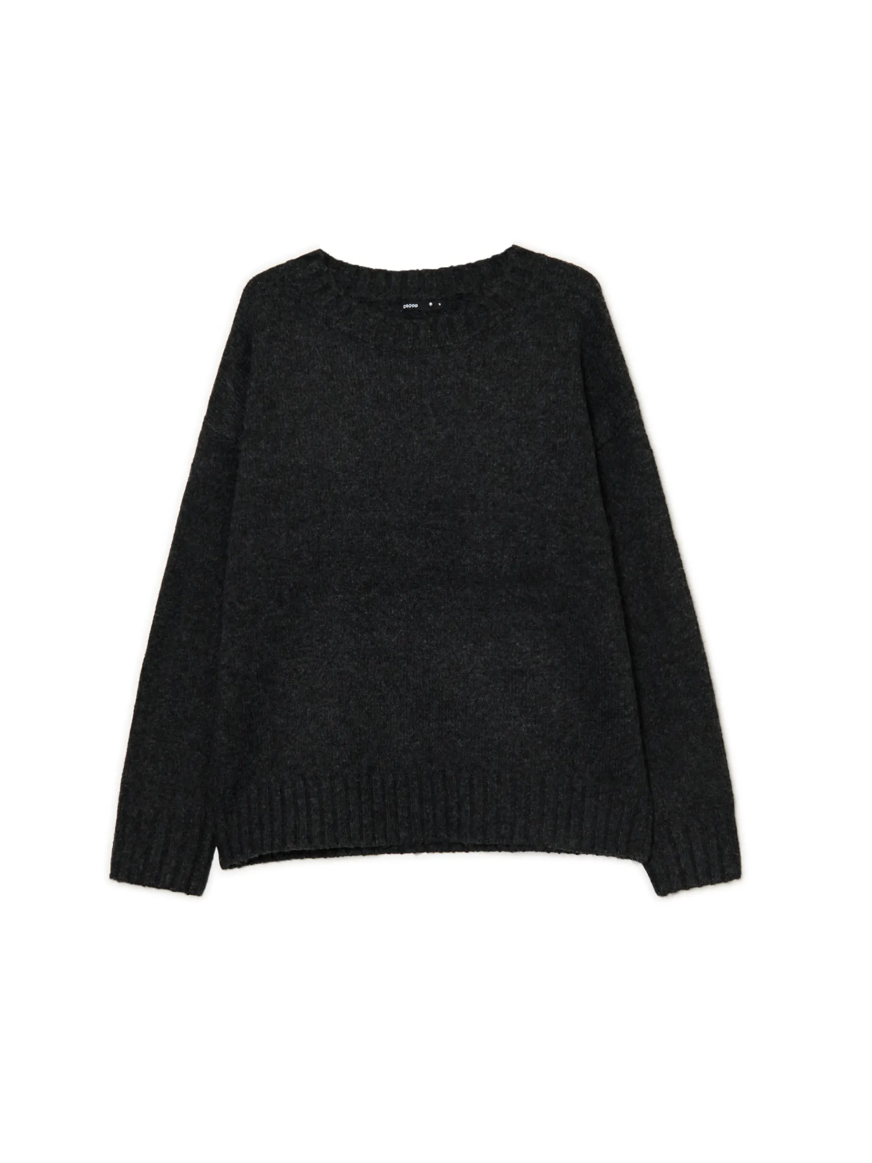 New Cropp gładki sweter szary
