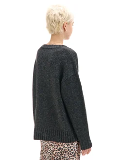 New Cropp gładki sweter szary