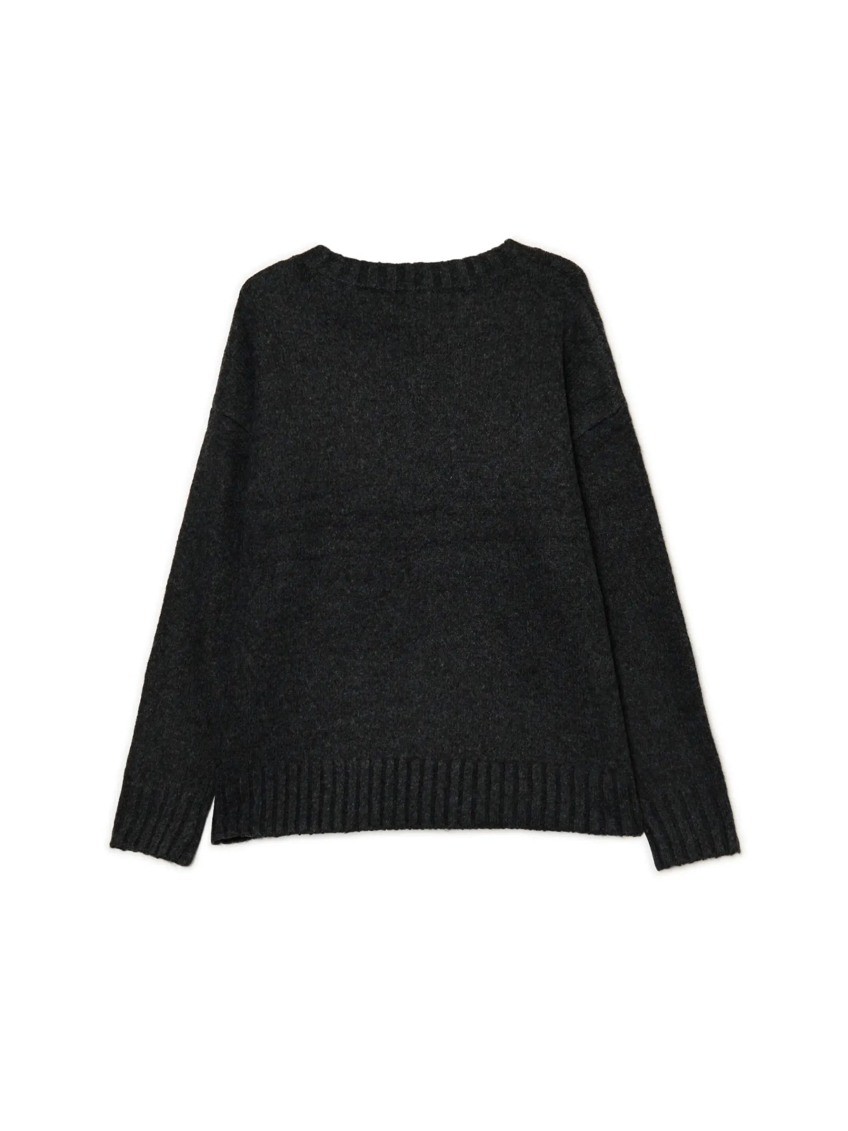 New Cropp gładki sweter szary