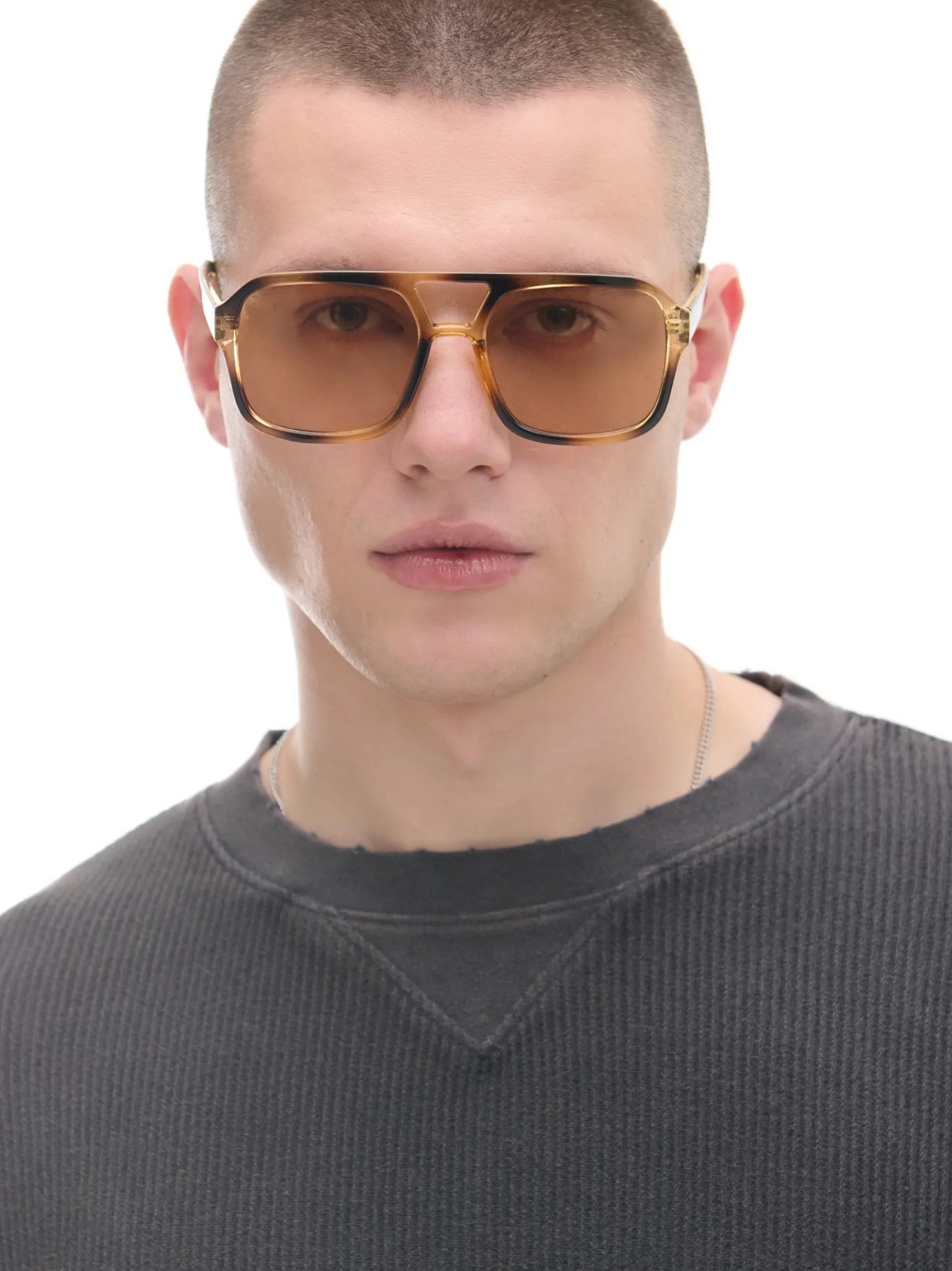 Best Cropp sweter oversize szary