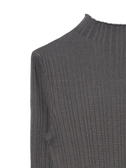 Outlet Cropp sweter z półgolfem szary