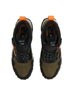 Fashion Cropp Sznurowane sneakersy z zatrzaskiem zielony