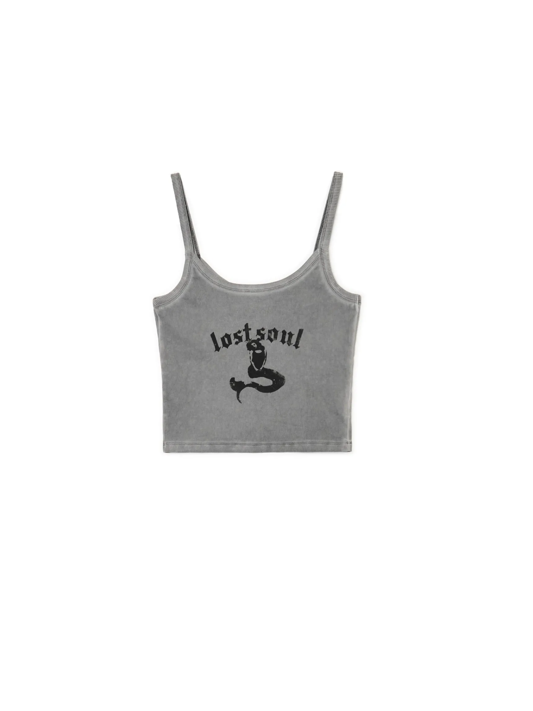 Outlet Cropp Top z motywem syreny szary