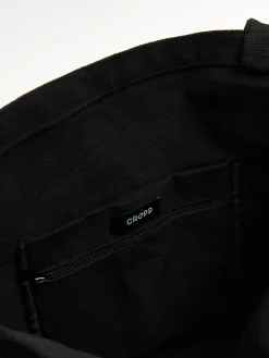 Best Cropp Torba shopper z kontrastowym napisem czarny