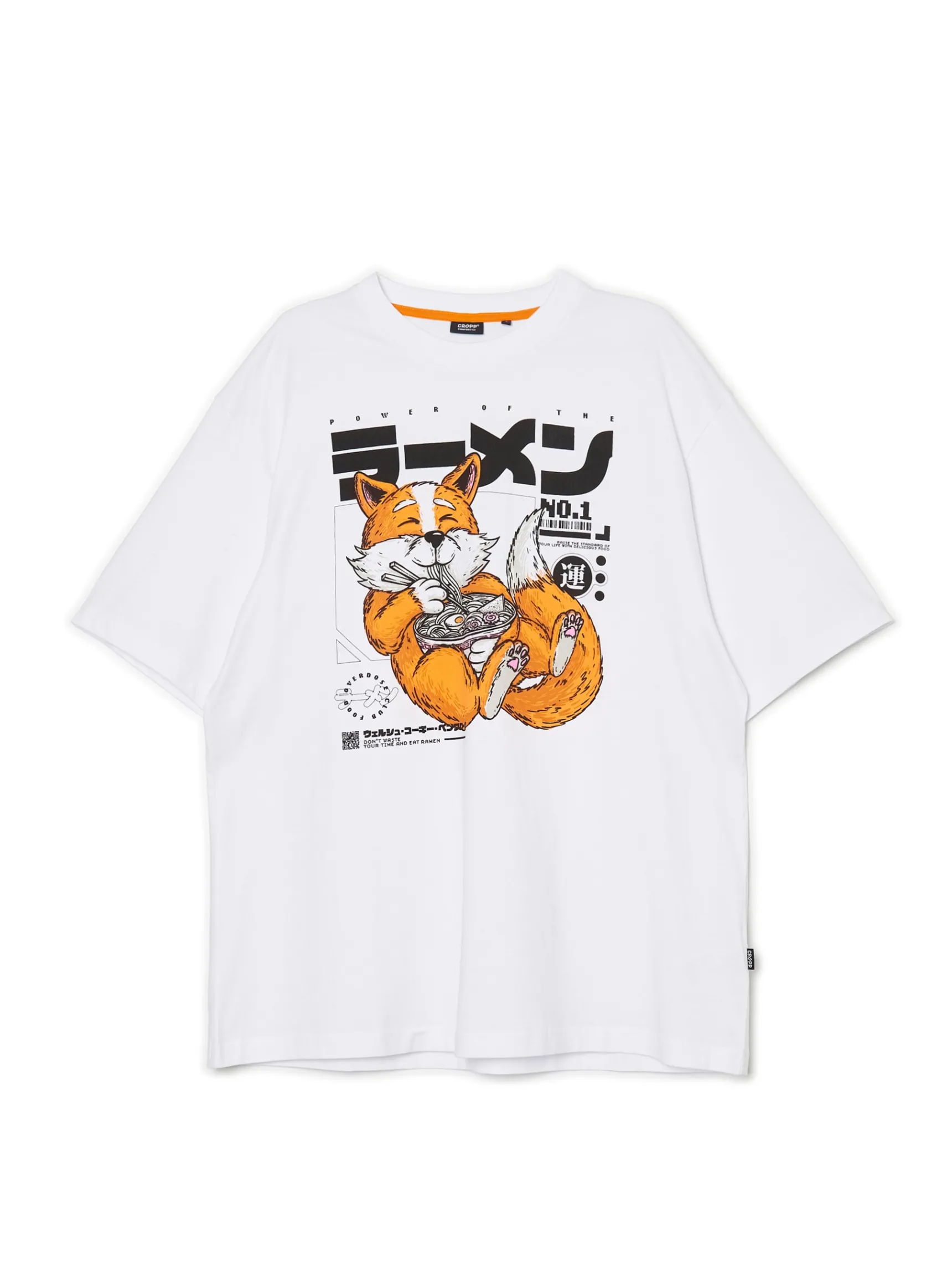 Fashion Cropp T-shirt comfort z nadrukiem biały