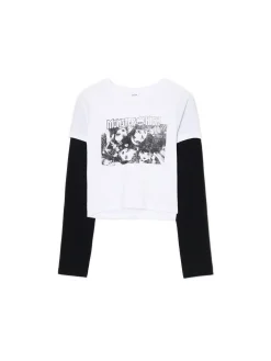 Clearance Cropp T-shirt longsleeve Monster High biały