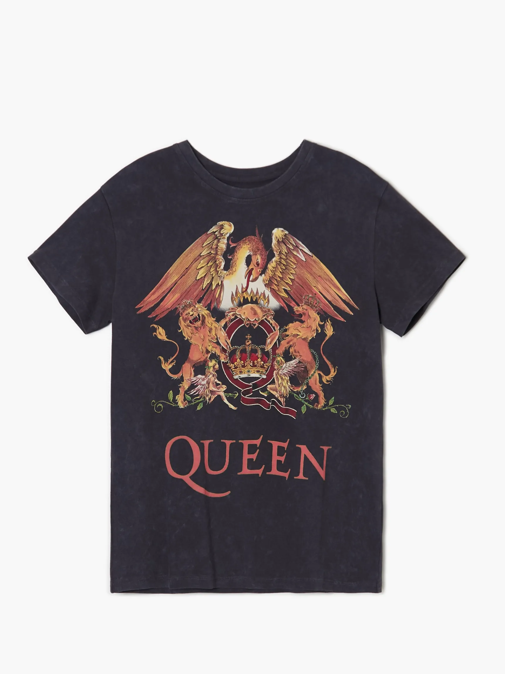 Clearance Cropp T-shirt oversize Queen szary