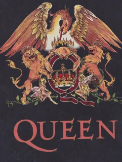 Clearance Cropp T-shirt oversize Queen szary