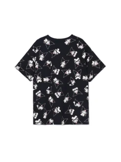 Fashion Cropp T-shirt oversize z nadrukiem Kuromi czarny