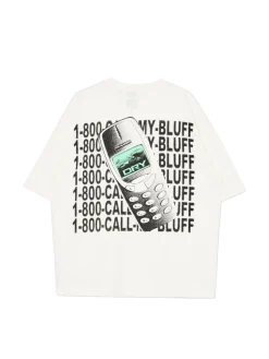 New Cropp T-shirt Pusha T. kremowy