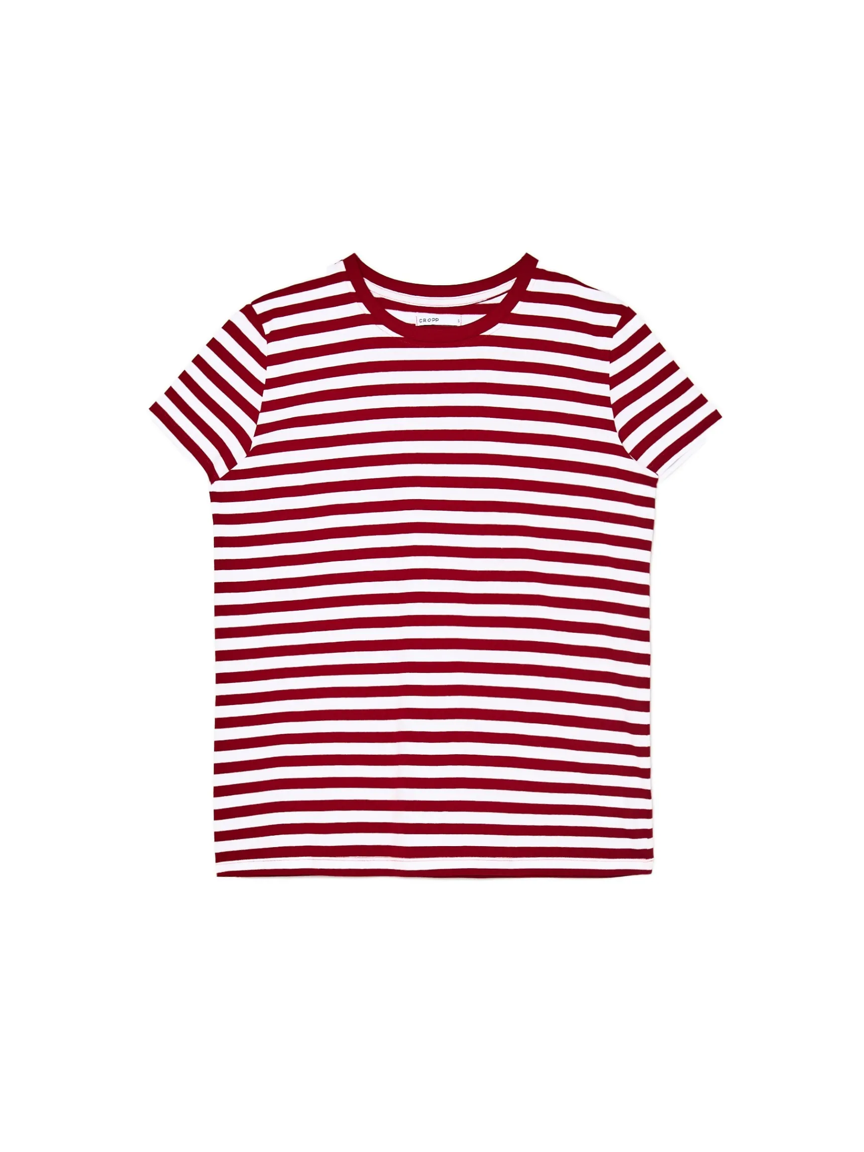 Clearance Cropp T-shirt w czerwono-białe paski czerwony