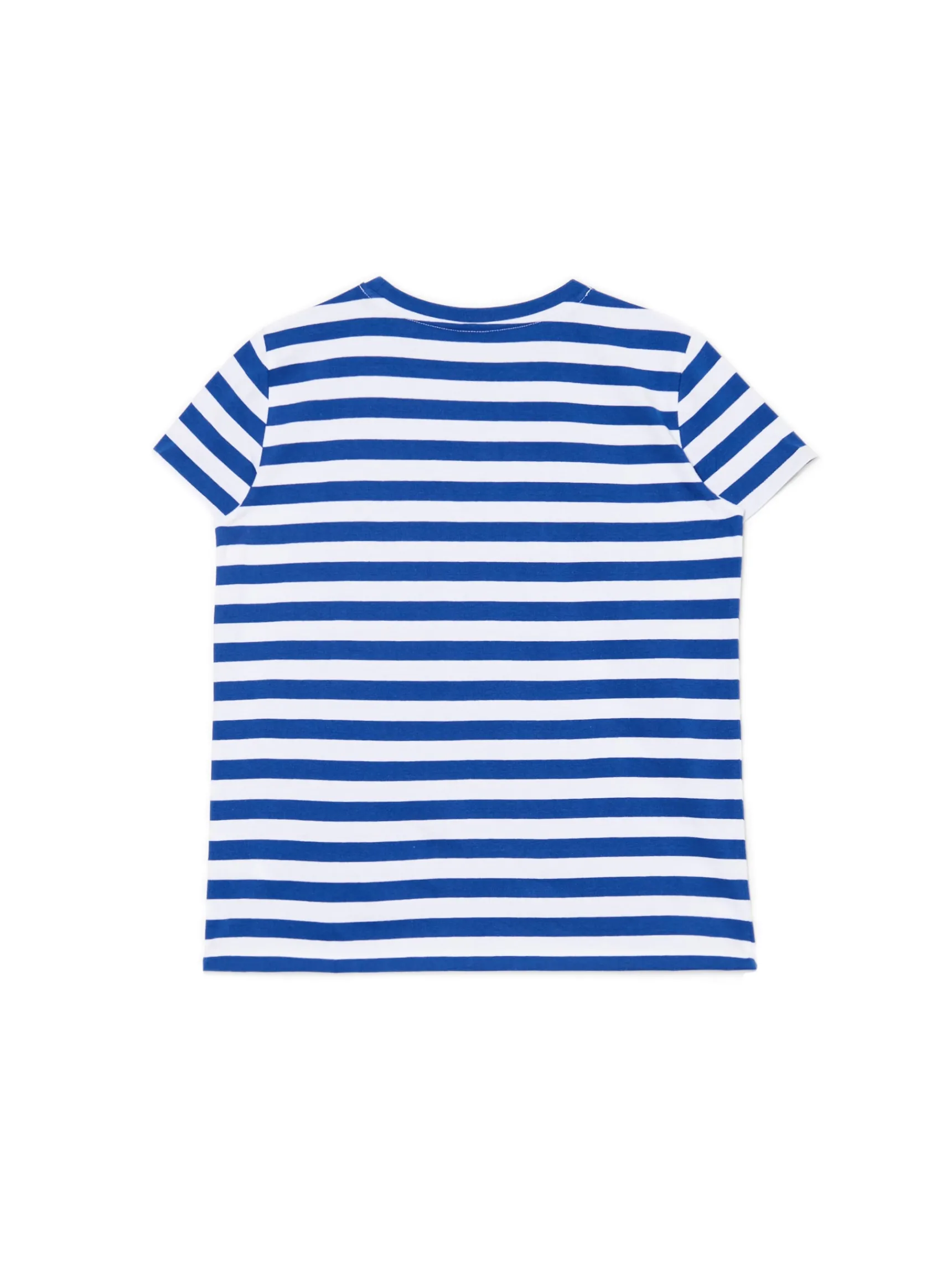 Sale Cropp T-shirt w e paski niebieski