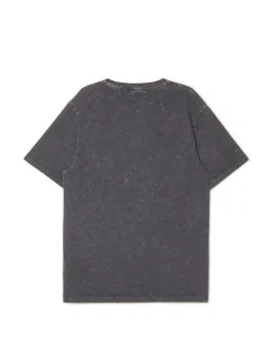Sale Cropp T-shirt z efektem acid wash czarny
