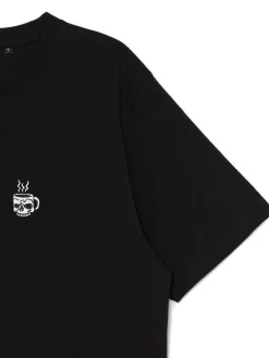 Outlet Cropp T-shirt z haftem czarny