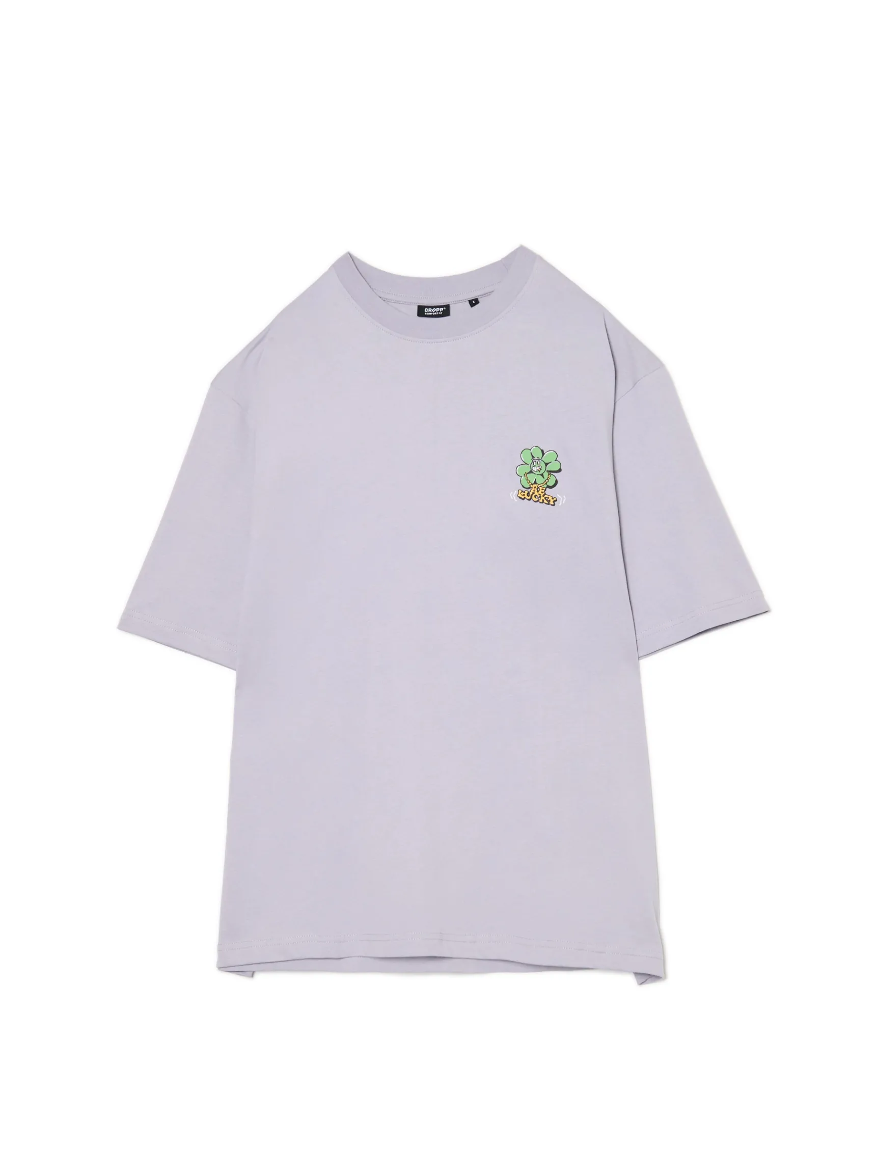 Clearance Cropp T-shirt z koniczyną szary