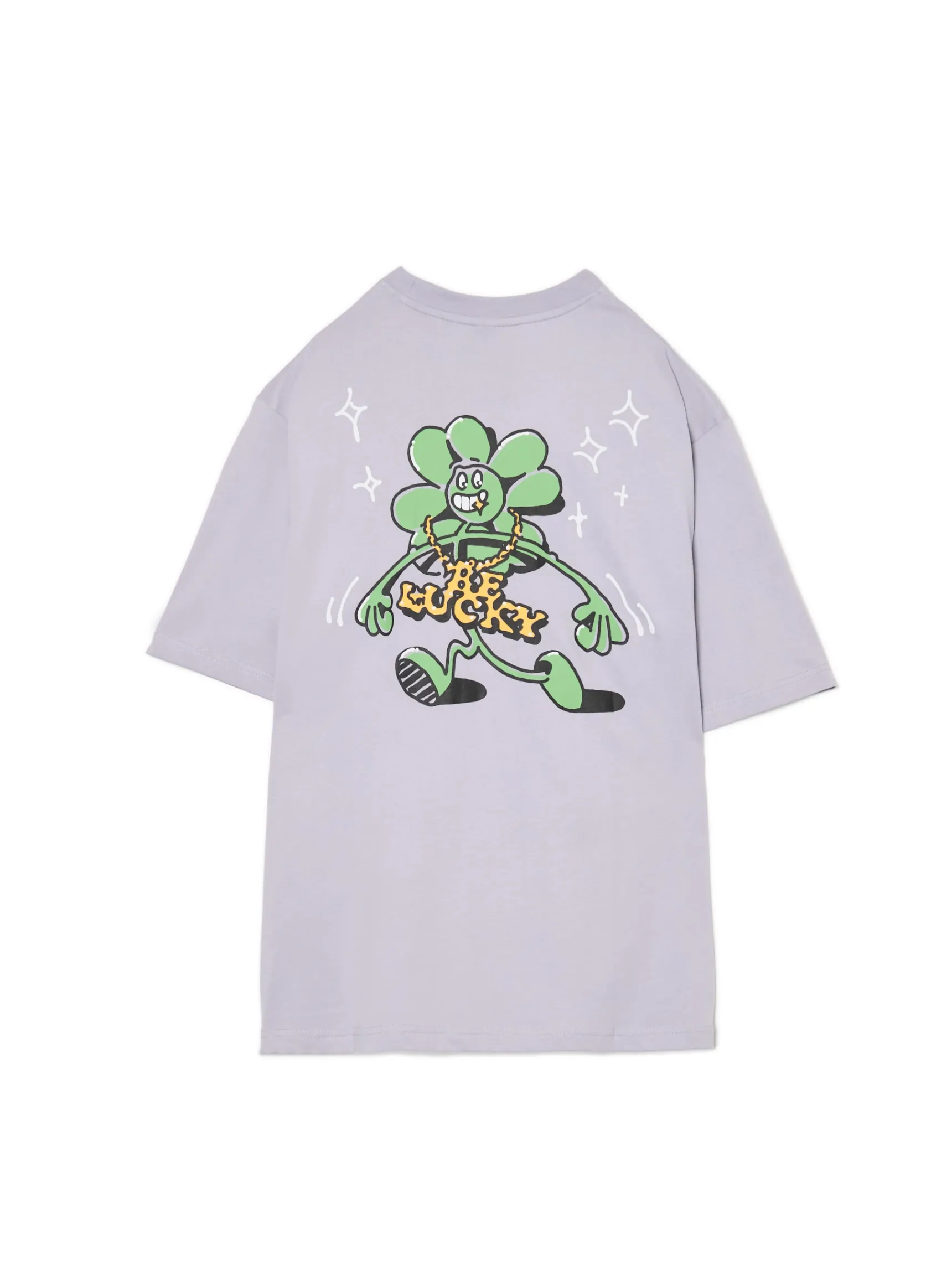 Clearance Cropp T-shirt z koniczyną szary