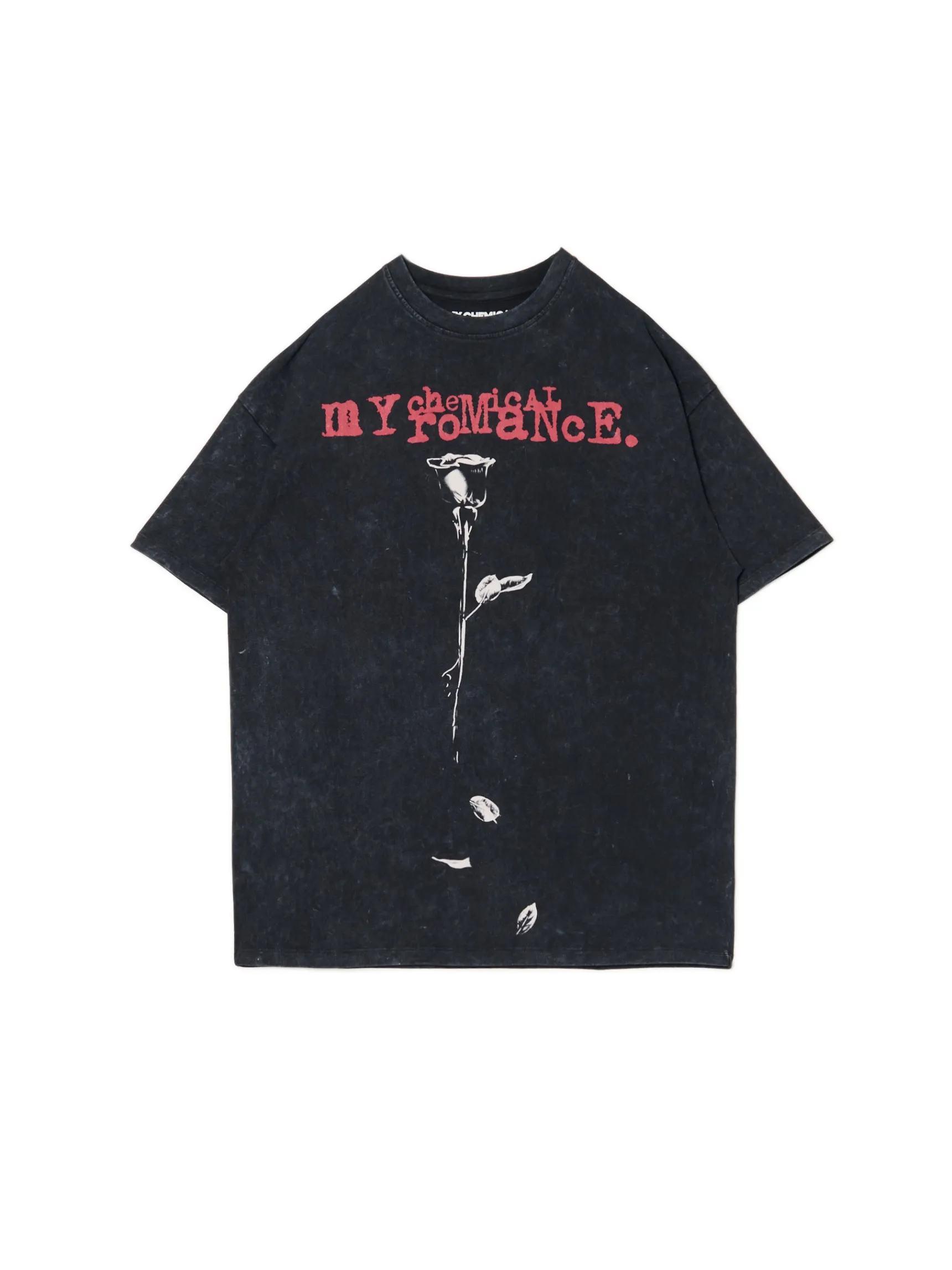 Online Cropp T-shirt z nadrukiem My Chemical Romance UNISEX czarny