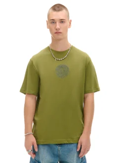 Clearance Cropp T-shirt z nadrukiem One Piece zielony