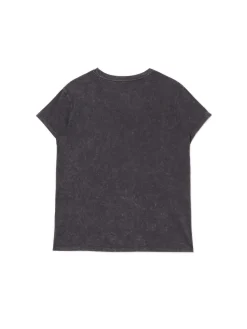 New Cropp T-shirt z nadrukiem Queen jasnyszary
