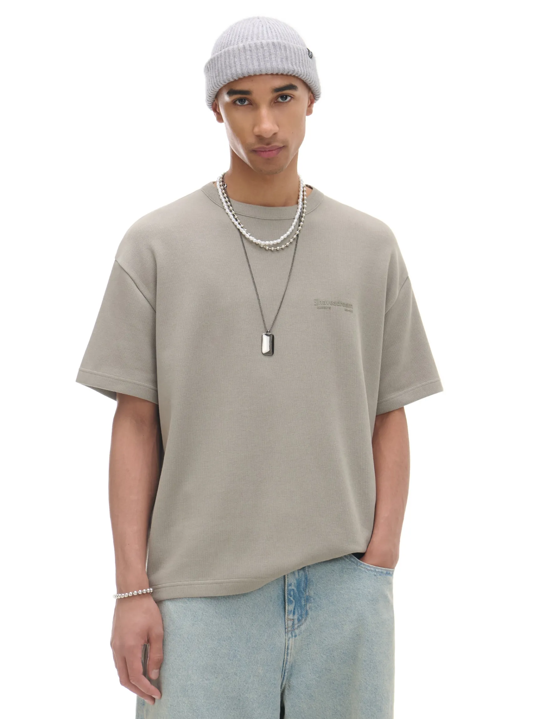 Clearance Cropp T-shirt z napisami zielony