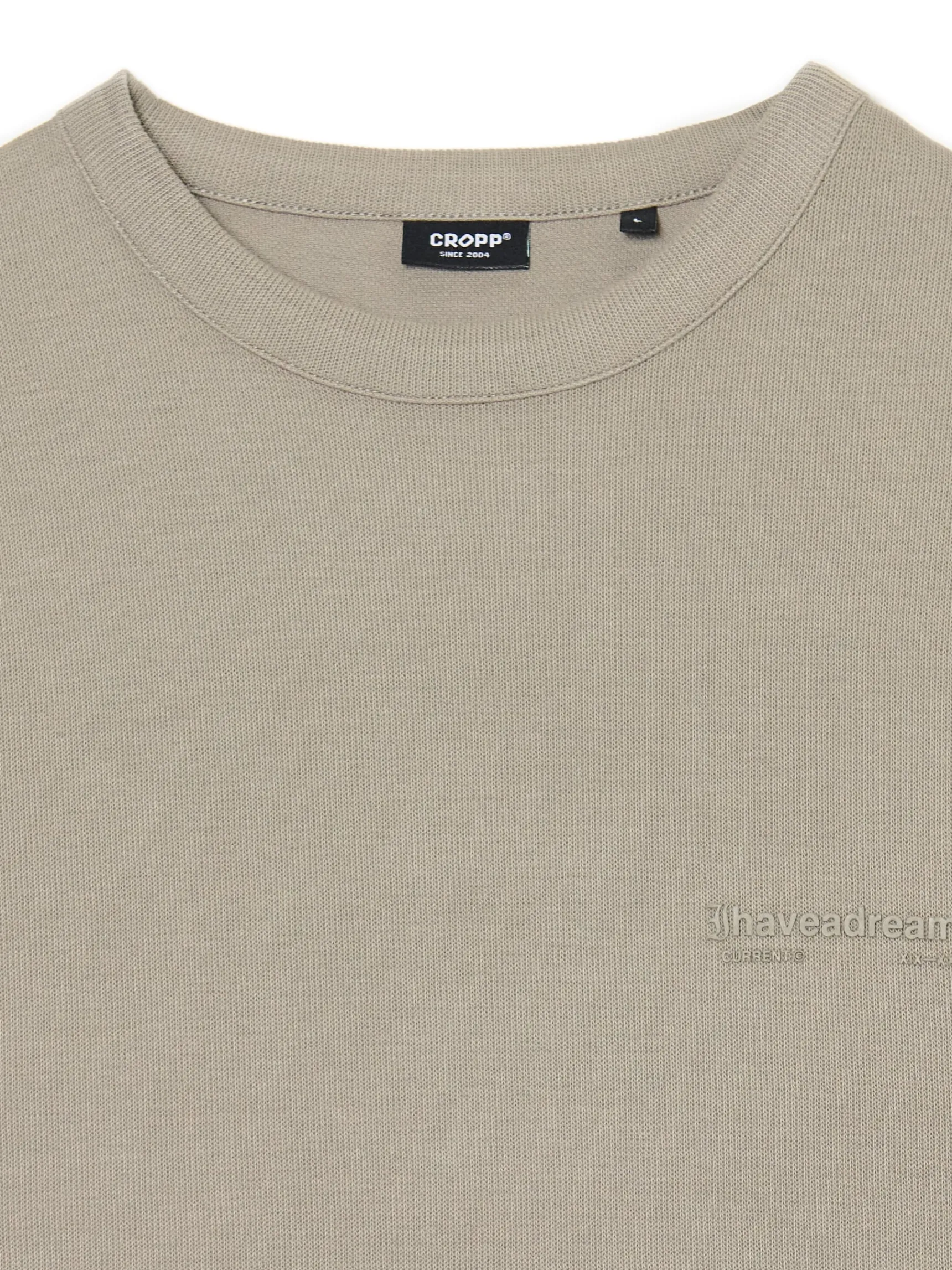 Clearance Cropp T-shirt z napisami zielony