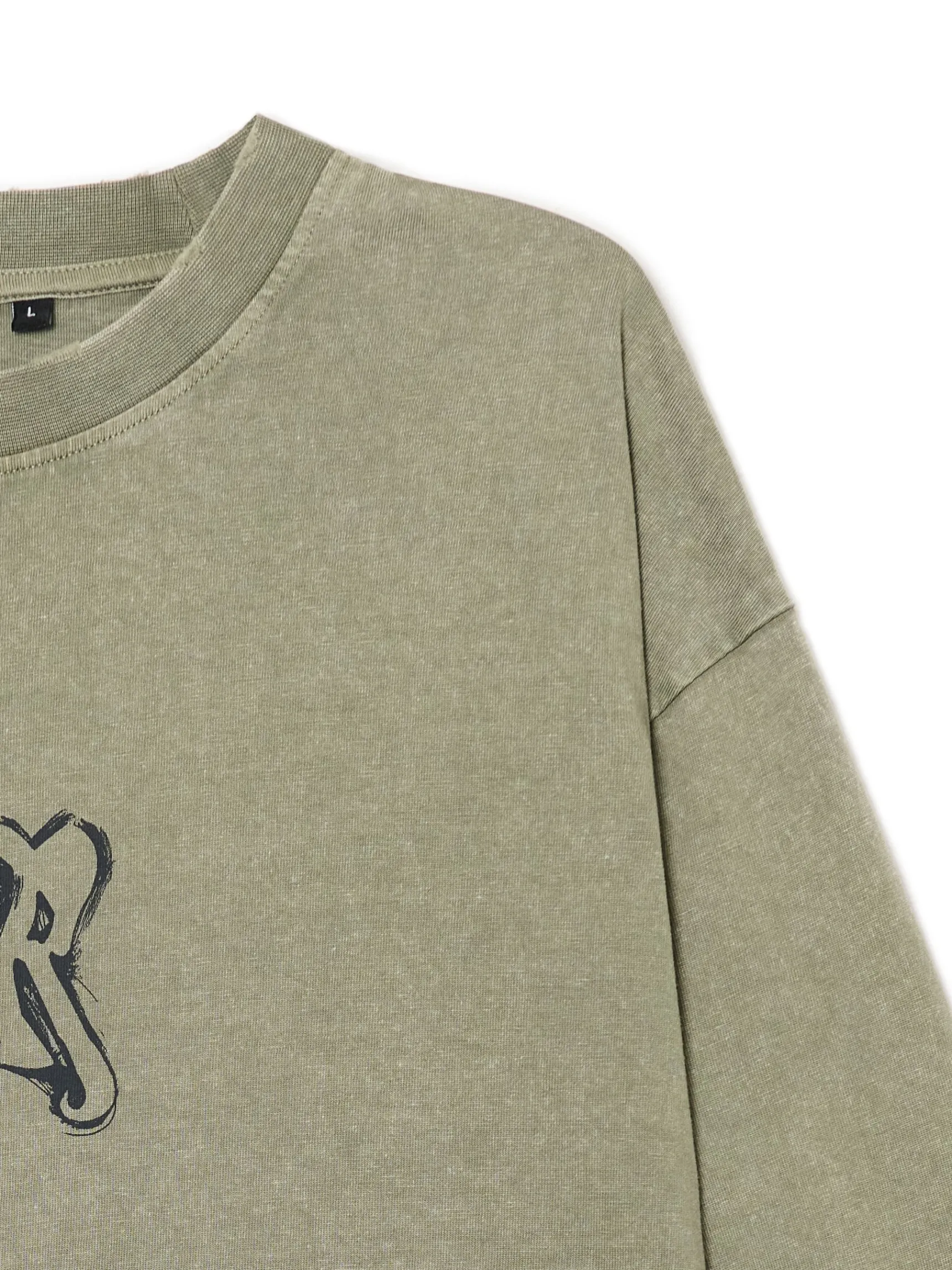 Outlet Cropp T-shirt z postrzępionymi brzegami zielony