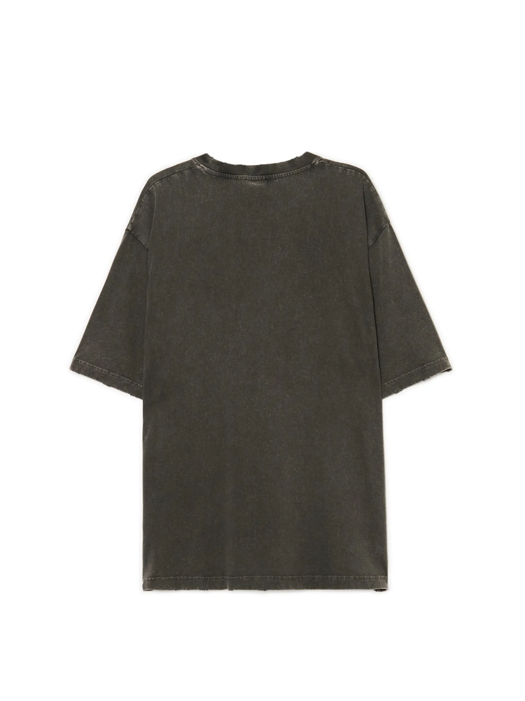Fashion Cropp T-shirt z postrzępionymi brzegami szary