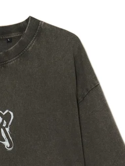 Fashion Cropp T-shirt z postrzępionymi brzegami szary