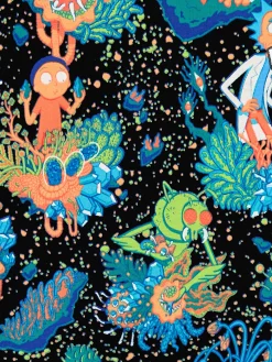 Online Cropp T-shirt z printem all over Rick i Morty wielobarwny