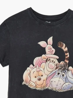 Clearance Cropp T-shirt z Przyjaciółmi ze Stumilowego Lasu UNISEX szary
