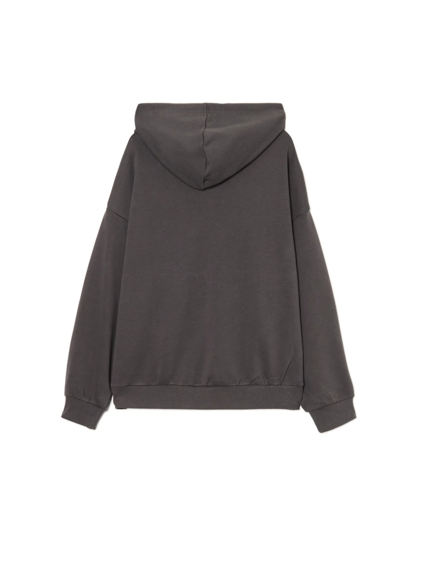 Discount Cropp Świąteczna bluza z kapturem Shrek szary